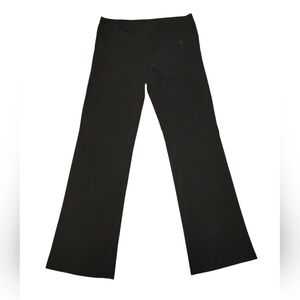 Y2k Junior's Black Mid Rise Bootcut Leg Goth Yoga Dress Pants, Sz 7